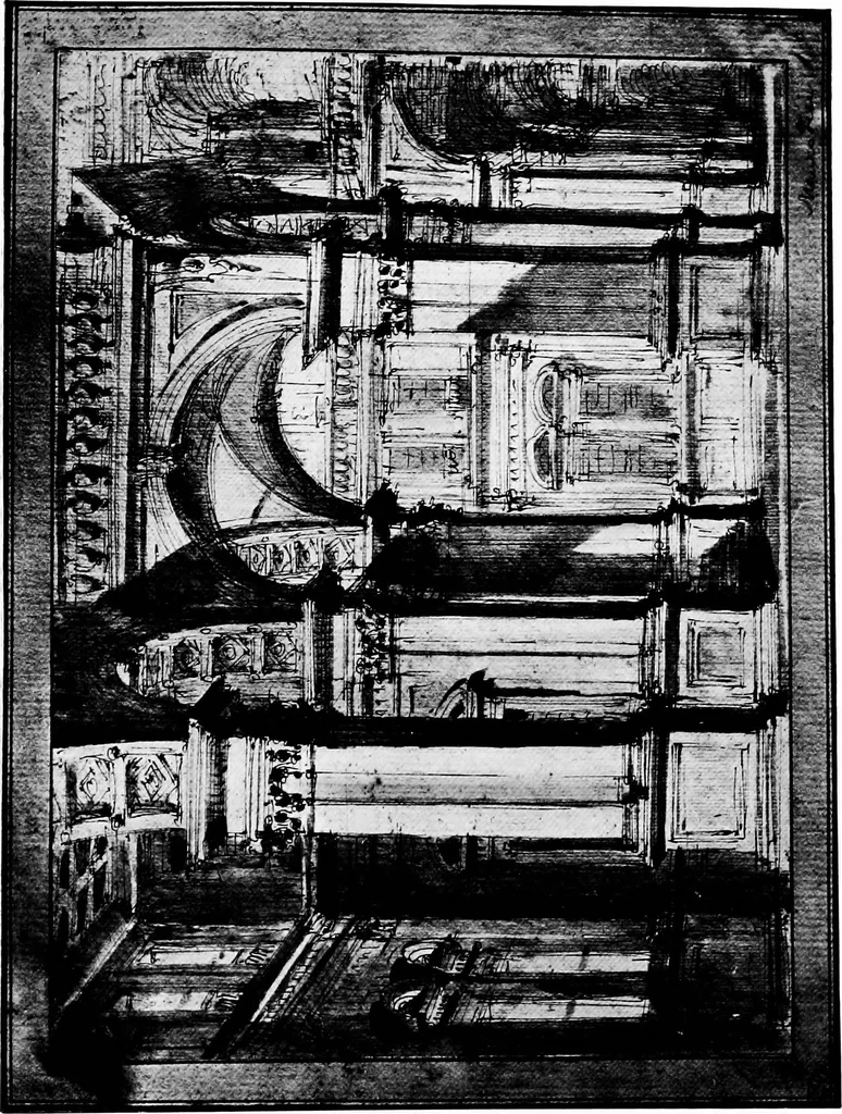 An illustration from Architectural drawing and draughtsmen, 1912, leaf 124
