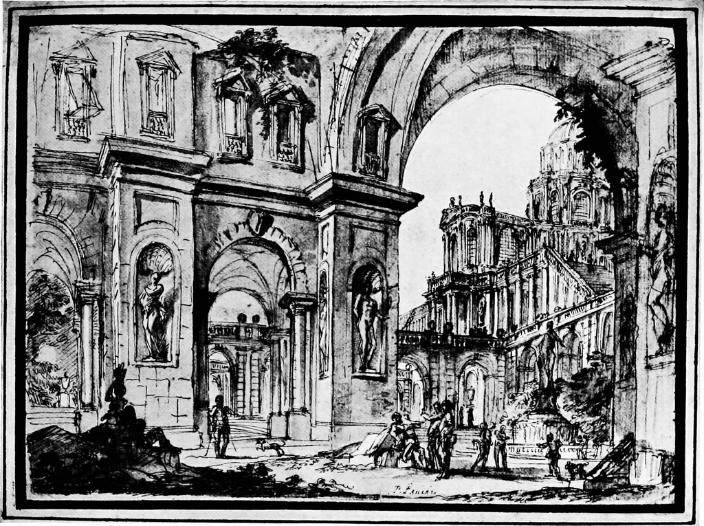 An illustration from Architectural drawing and draughtsmen, 1912, leaf 138