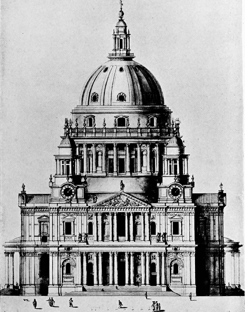 An illustration from Architectural drawing and draughtsmen, 1912, leaf 172