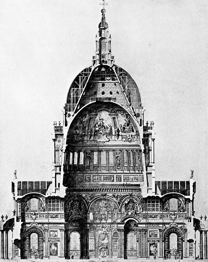 An illustration from Architectural drawing and draughtsmen, 1912, leaf 173
