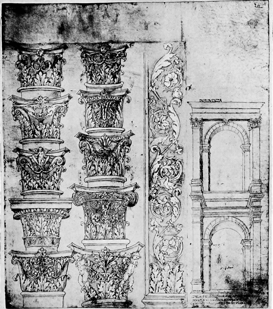 An illustration from Architectural drawing and draughtsmen, 1912, leaf 50