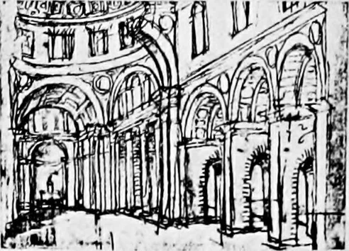 An illustration from Architectural drawing and draughtsmen, 1912, leaf 53