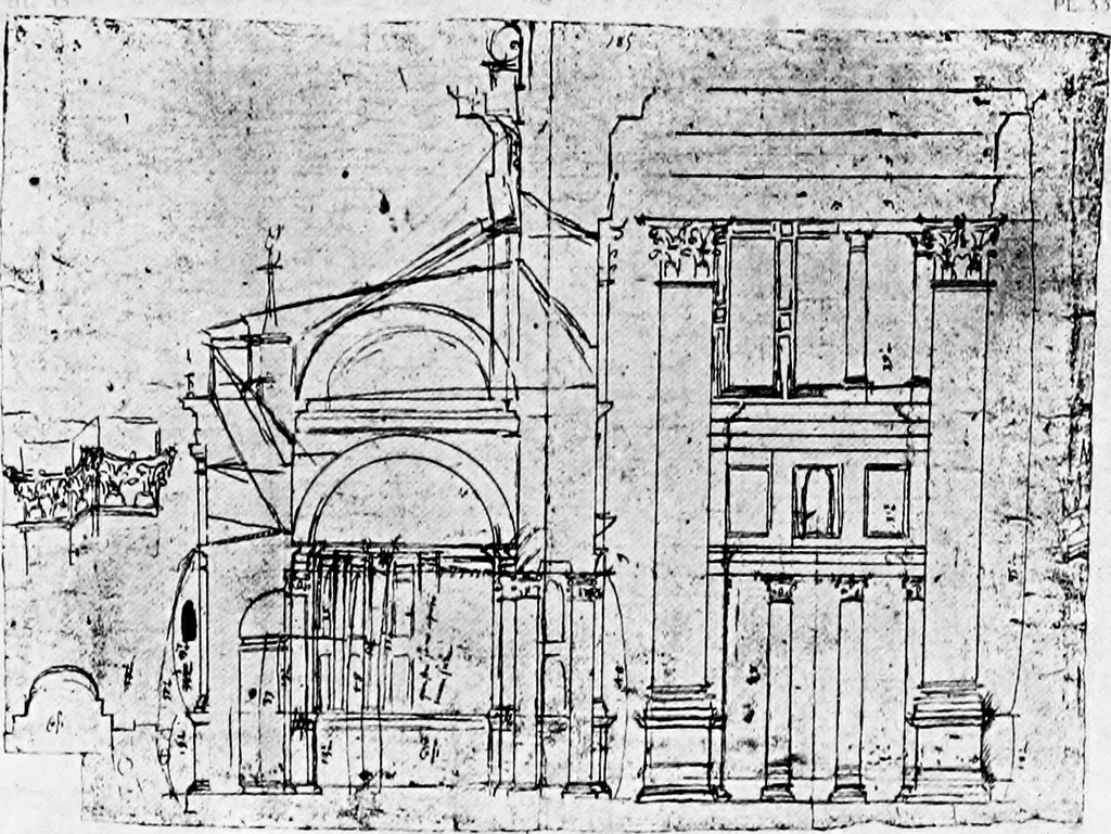 An illustration from Architectural drawing and draughtsmen, 1912, leaf 56