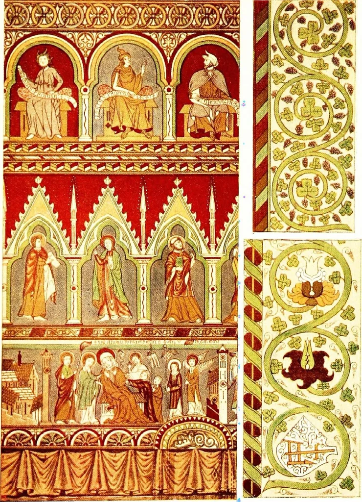 An illustration from The cathedrals and churches of Norway, Sweden and Denmark : with forty illustrations (four of which are in colour), 1908, leaf 287