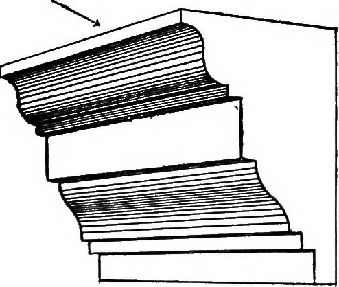 An illustration from Shades and shadows, with applications to architectural details, and exercises in drawing them with the brush and pen .., 1912, leaf 31