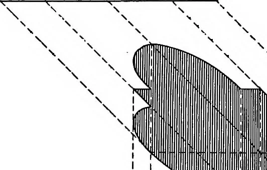 An illustration from Shades and shadows, with applications to architectural details, and exercises in drawing them with the brush and pen .., 1912, leaf 45