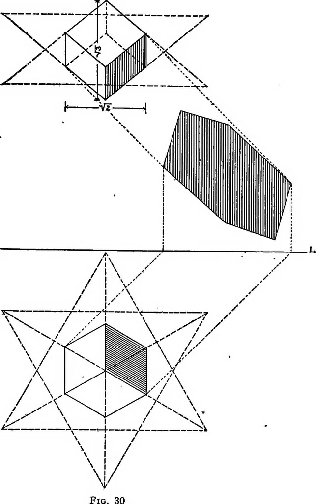 An illustration from Shades and shadows, with applications to architectural details, and exercises in drawing them with the brush and pen .., 1912, leaf 48