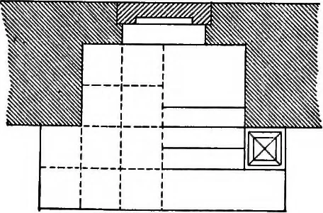 An illustration from Shades and shadows, with applications to architectural details, and exercises in drawing them with the brush and pen .., 1912, leaf 69