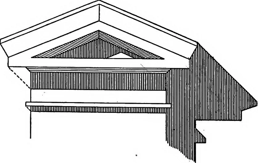 An illustration from Shades and shadows, with applications to architectural details, and exercises in drawing them with the brush and pen .., 1912, leaf 71
