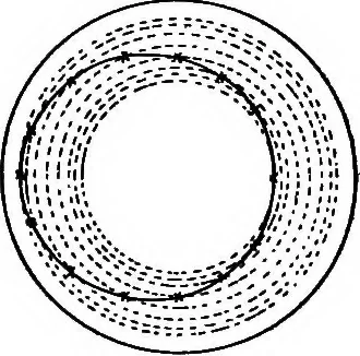 An illustration from Shades and shadows, with applications to architectural details, and exercises in drawing them with the brush and pen .., 1912, leaf 80