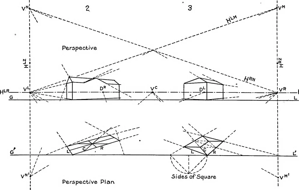 An illustration from Shades and shadows, with applications to architectural details, and exercises in drawing them with the brush and pen .., 1912, leaf 83