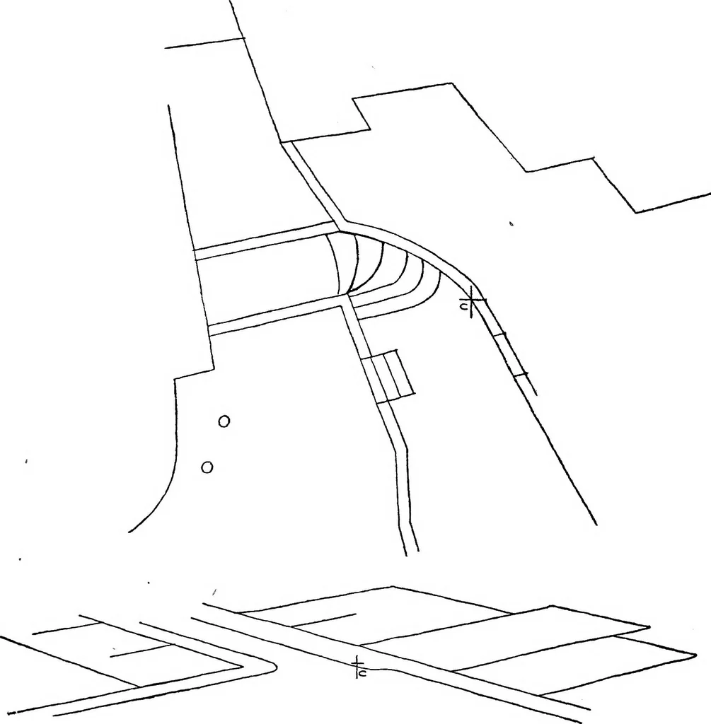 An illustration from Perspective delineation, 1921, leaf 130