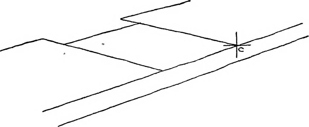 An illustration from Perspective delineation, 1921, leaf 130