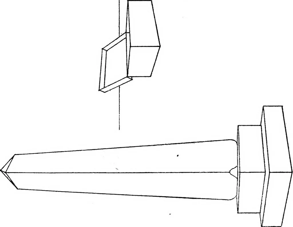 An illustration from Perspective delineation, 1921, leaf 74