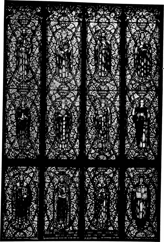 An illustration from American churches ... A series of authoritative articles on designing, planning, heating, ventilating, lighting and general equipment of churches as demonstrated by the best practice in the United States, 1915, leaf 100