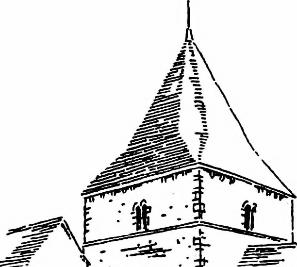 An illustration from American churches ... A series of authoritative articles on designing, planning, heating, ventilating, lighting and general equipment of churches as demonstrated by the best practice in the United States, 1915, leaf 102