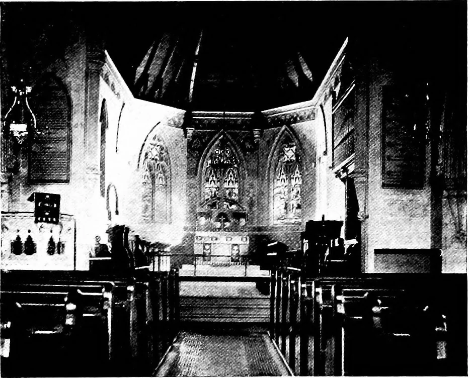 An illustration from American churches ... A series of authoritative articles on designing, planning, heating, ventilating, lighting and general equipment of churches as demonstrated by the best practice in the United States, 1915, leaf 102
