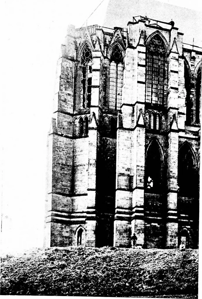 An illustration from American churches ... A series of authoritative articles on designing, planning, heating, ventilating, lighting and general equipment of churches as demonstrated by the best practice in the United States, 1915, leaf 106