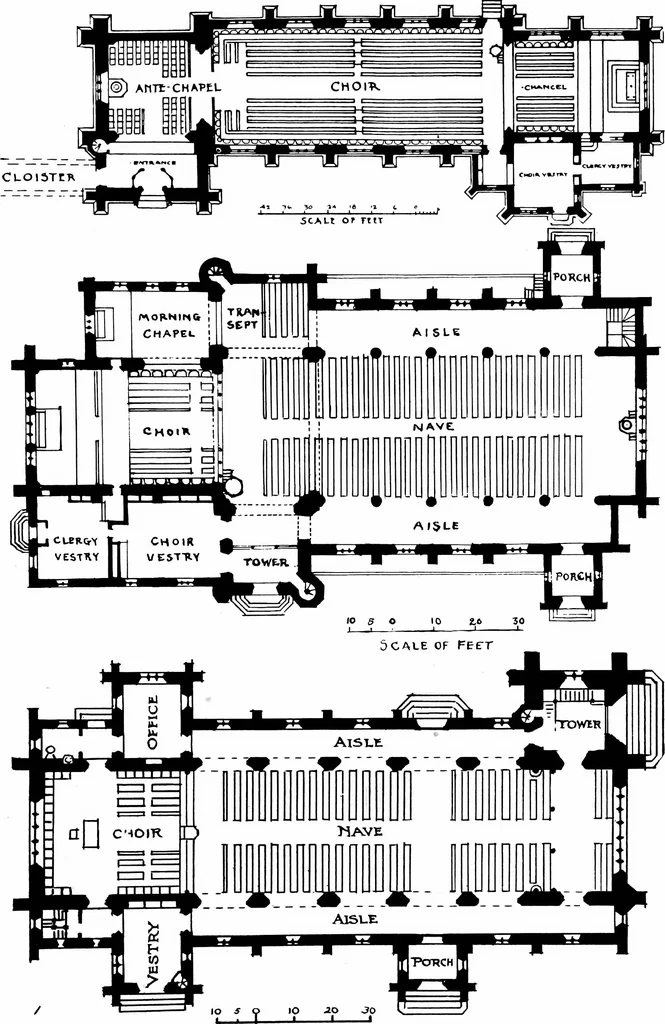 An illustration from American churches ... A series of authoritative articles on designing, planning, heating, ventilating, lighting and general equipment of churches as demonstrated by the best practice in the United States, 1915, leaf 130