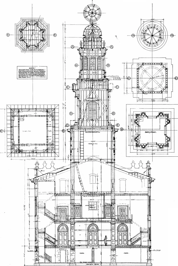 An illustration from American churches ... A series of authoritative articles on designing, planning, heating, ventilating, lighting and general equipment of churches as demonstrated by the best practice in the United States, 1915, leaf 168