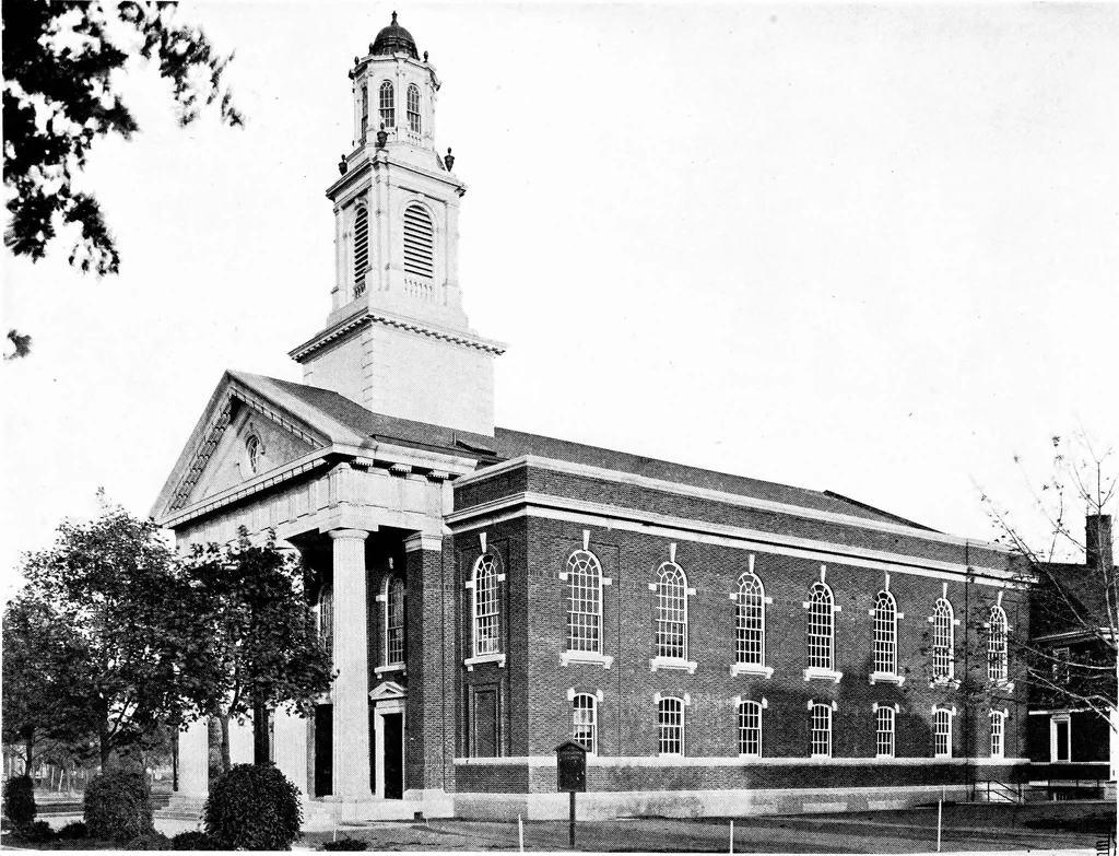 An illustration from American churches ... A series of authoritative articles on designing, planning, heating, ventilating, lighting and general equipment of churches as demonstrated by the best practice in the United States, 1915, leaf 202