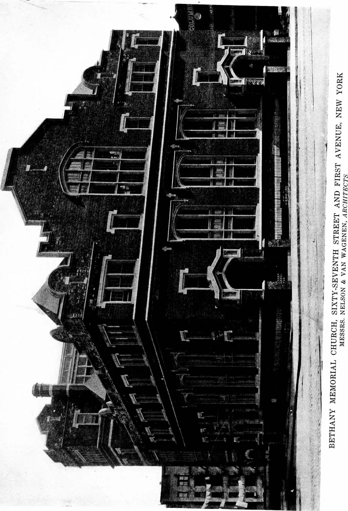 An illustration from American churches ... A series of authoritative articles on designing, planning, heating, ventilating, lighting and general equipment of churches as demonstrated by the best practice in the United States, 1915, leaf 220