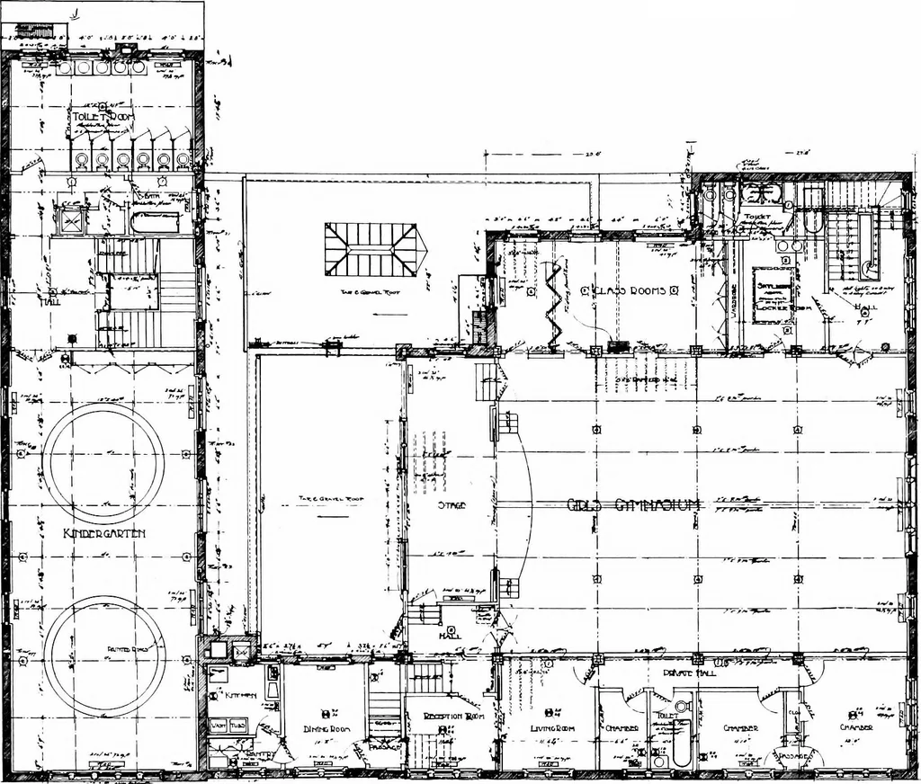 An illustration from American churches ... A series of authoritative articles on designing, planning, heating, ventilating, lighting and general equipment of churches as demonstrated by the best practice in the United States, 1915, leaf 228