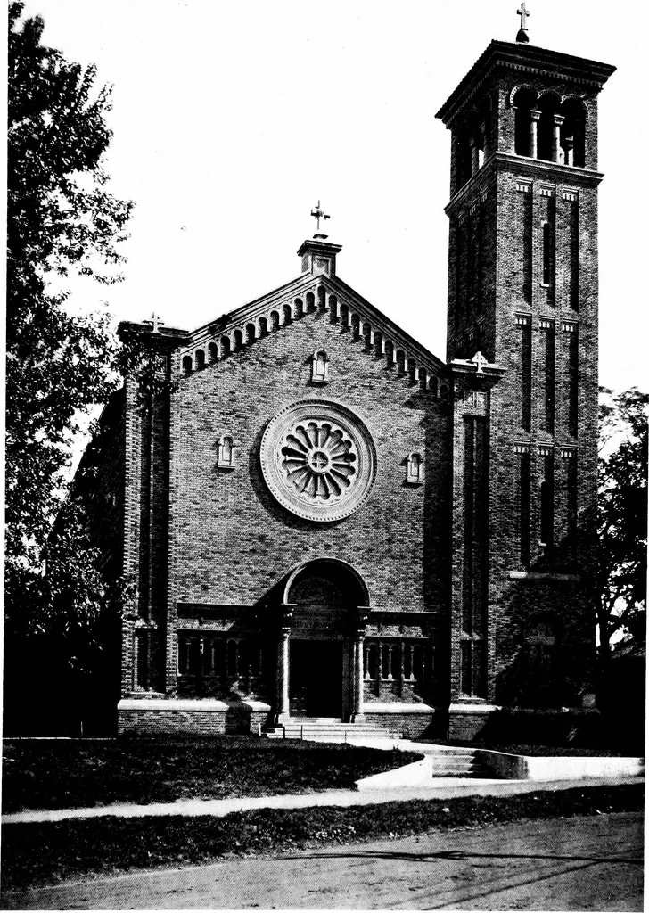 An illustration from American churches ... A series of authoritative articles on designing, planning, heating, ventilating, lighting and general equipment of churches as demonstrated by the best practice in the United States, 1915, leaf 232