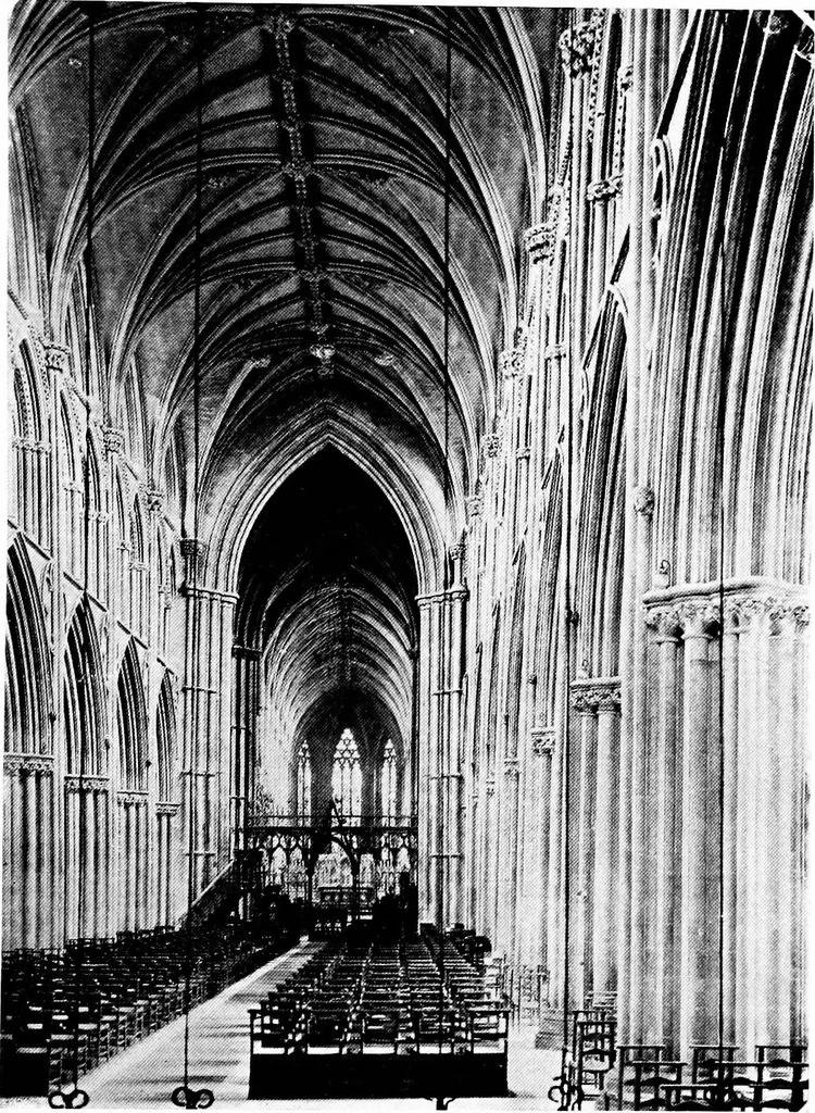 An illustration from American churches ... A series of authoritative articles on designing, planning, heating, ventilating, lighting and general equipment of churches as demonstrated by the best practice in the United States, 1915, leaf 26