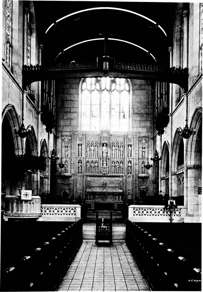 An illustration from American churches ... A series of authoritative articles on designing, planning, heating, ventilating, lighting and general equipment of churches as demonstrated by the best practice in the United States, 1915, leaf 272