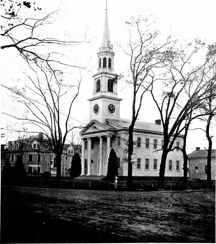 An illustration from American churches ... A series of authoritative articles on designing, planning, heating, ventilating, lighting and general equipment of churches as demonstrated by the best practice in the United States, 1915, leaf 30