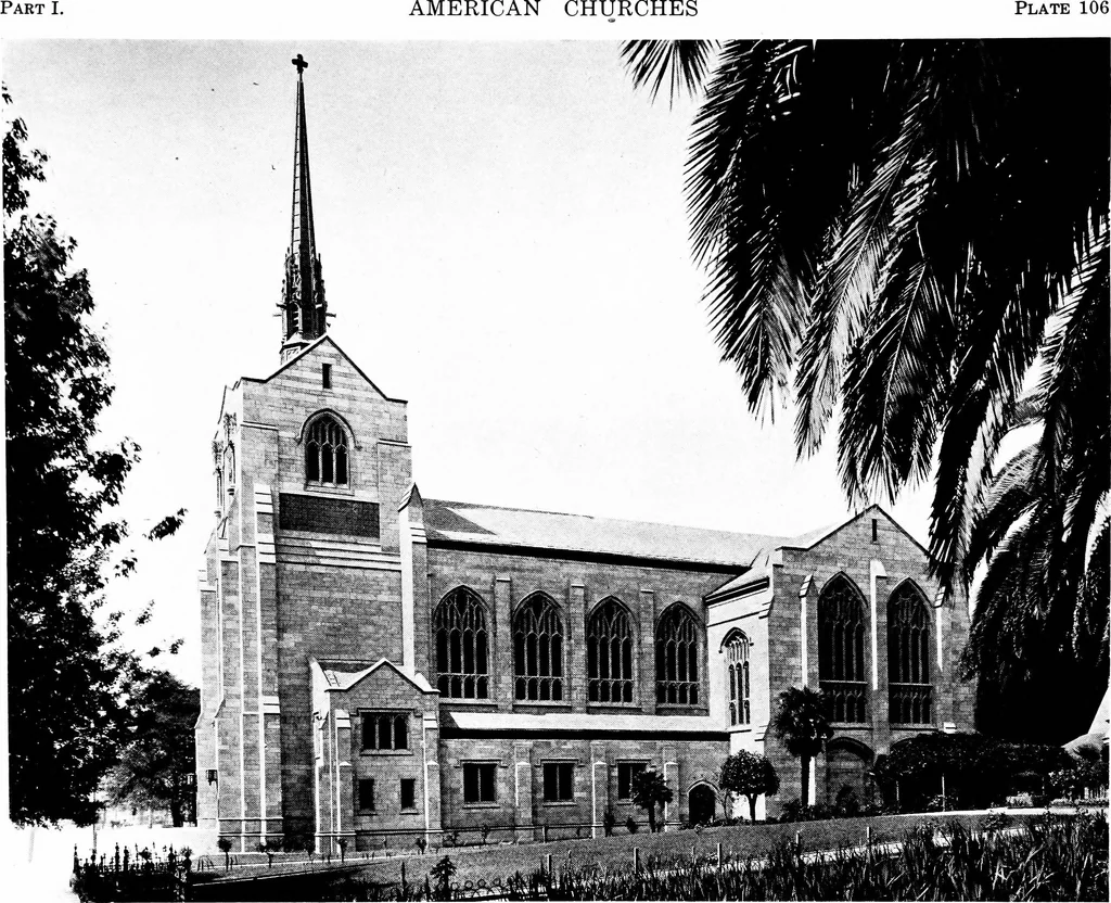 An illustration from American churches ... A series of authoritative articles on designing, planning, heating, ventilating, lighting and general equipment of churches as demonstrated by the best practice in the United States, 1915, leaf 320