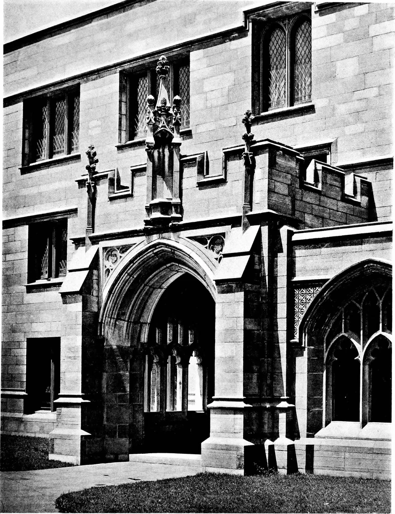 An illustration from American churches ... A series of authoritative articles on designing, planning, heating, ventilating, lighting and general equipment of churches as demonstrated by the best practice in the United States, 1915, leaf 322