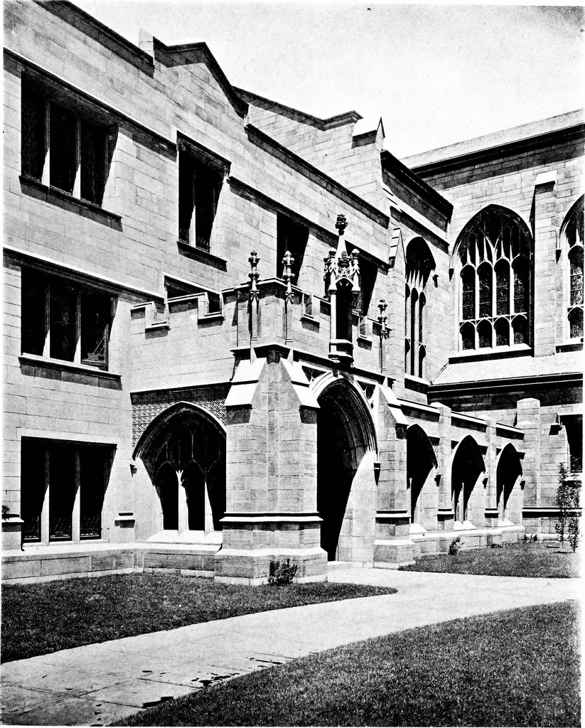 An illustration from American churches ... A series of authoritative articles on designing, planning, heating, ventilating, lighting and general equipment of churches as demonstrated by the best practice in the United States, 1915, leaf 332