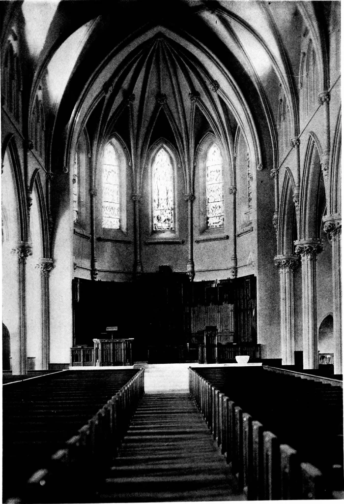 An illustration from American churches ... A series of authoritative articles on designing, planning, heating, ventilating, lighting and general equipment of churches as demonstrated by the best practice in the United States, 1915, leaf 348