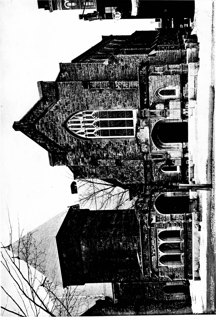 An illustration from American churches ... A series of authoritative articles on designing, planning, heating, ventilating, lighting and general equipment of churches as demonstrated by the best practice in the United States, 1915, leaf 352