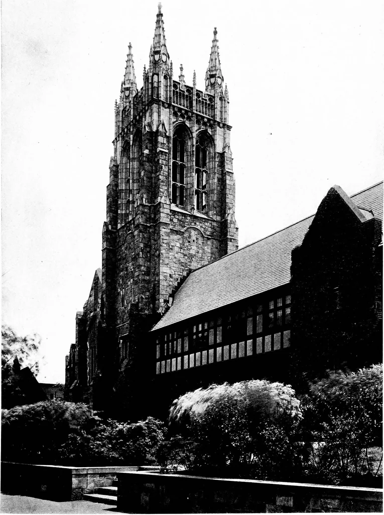 An illustration from American churches ... A series of authoritative articles on designing, planning, heating, ventilating, lighting and general equipment of churches as demonstrated by the best practice in the United States, 1915, leaf 358