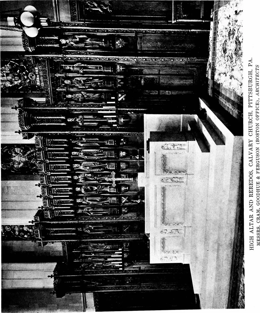 An illustration from American churches ... A series of authoritative articles on designing, planning, heating, ventilating, lighting and general equipment of churches as demonstrated by the best practice in the United States, 1915, leaf 370