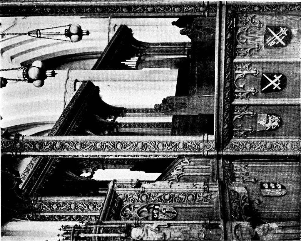 An illustration from American churches ... A series of authoritative articles on designing, planning, heating, ventilating, lighting and general equipment of churches as demonstrated by the best practice in the United States, 1915, leaf 374