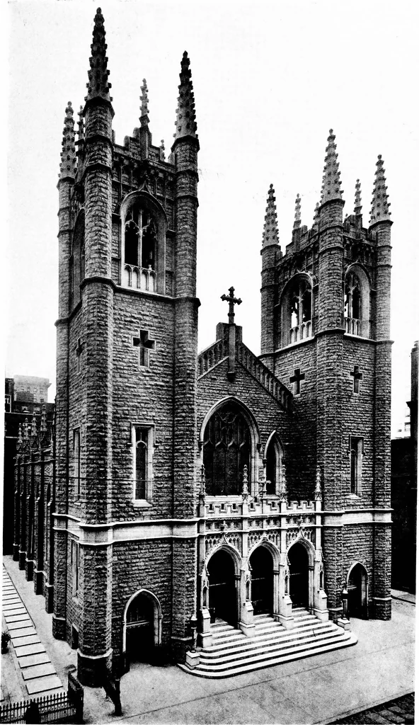 An illustration from American churches ... A series of authoritative articles on designing, planning, heating, ventilating, lighting and general equipment of churches as demonstrated by the best practice in the United States, 1915, leaf 376