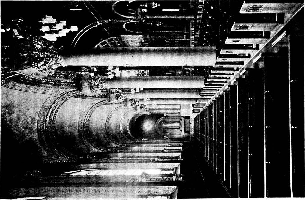 An illustration from American churches ... A series of authoritative articles on designing, planning, heating, ventilating, lighting and general equipment of churches as demonstrated by the best practice in the United States, 1915, leaf 388