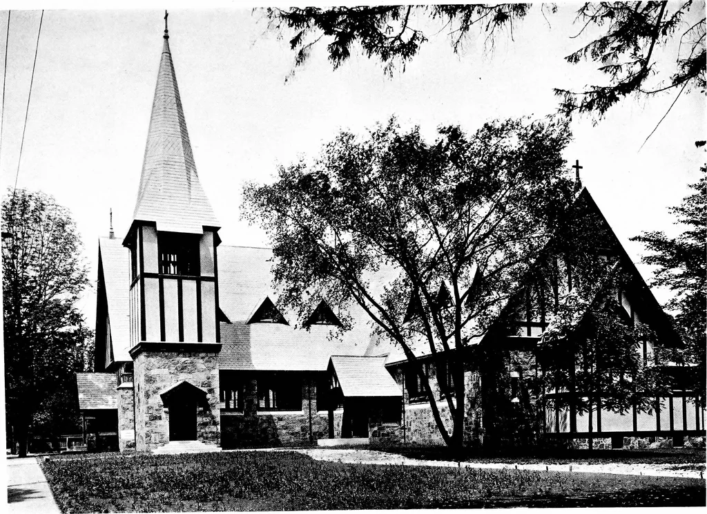 An illustration from American churches ... A series of authoritative articles on designing, planning, heating, ventilating, lighting and general equipment of churches as demonstrated by the best practice in the United States, 1915, leaf 390