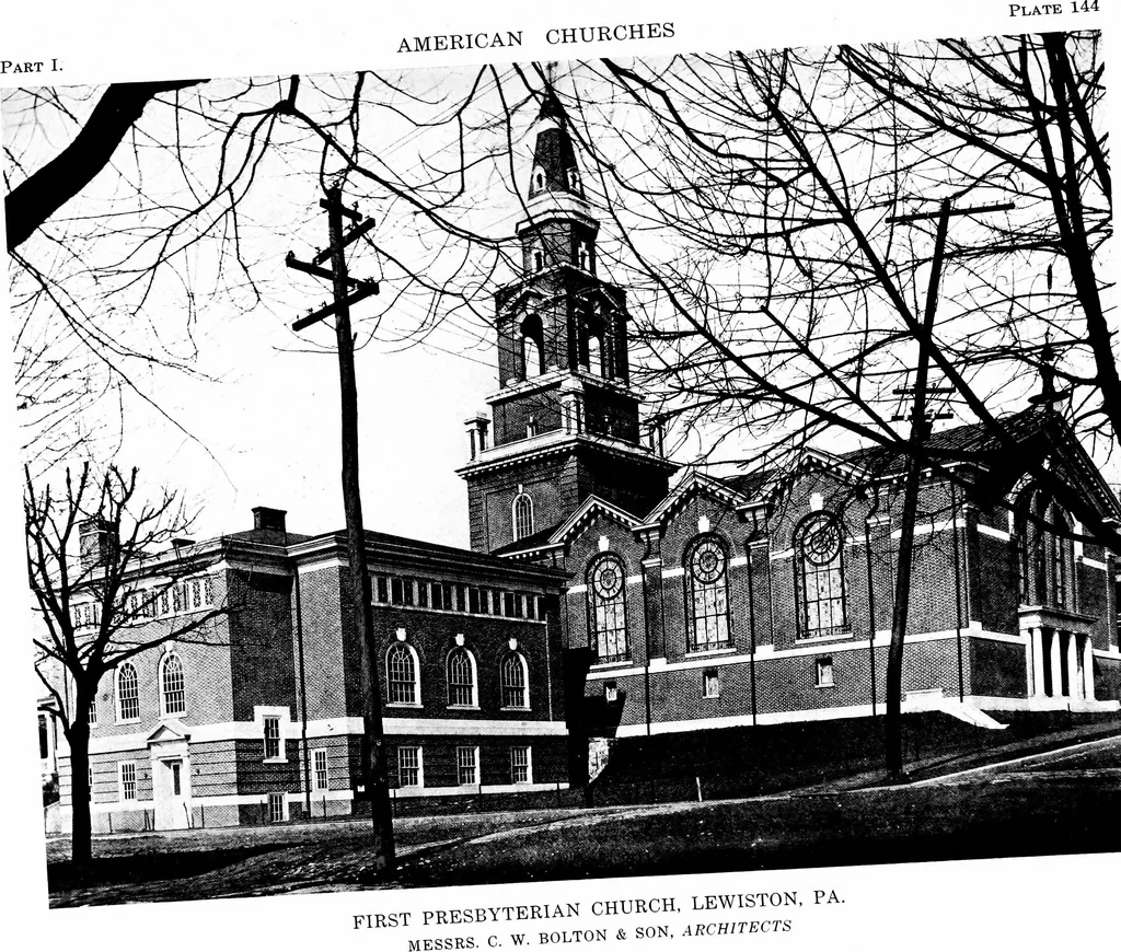 An illustration from American churches ... A series of authoritative articles on designing, planning, heating, ventilating, lighting and general equipment of churches as demonstrated by the best practice in the United States, 1915, leaf 396