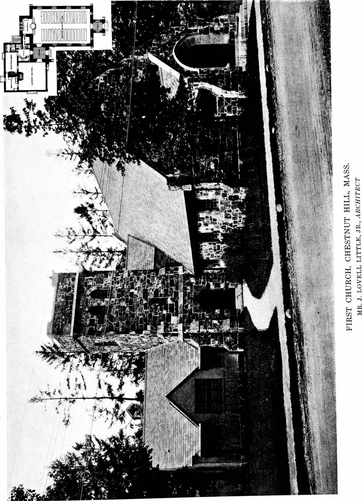 An illustration from American churches ... A series of authoritative articles on designing, planning, heating, ventilating, lighting and general equipment of churches as demonstrated by the best practice in the United States, 1915, leaf 440