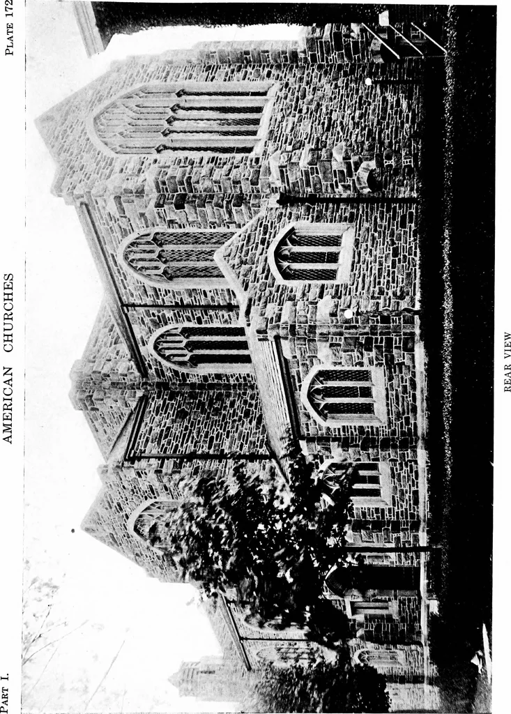 An illustration from American churches ... A series of authoritative articles on designing, planning, heating, ventilating, lighting and general equipment of churches as demonstrated by the best practice in the United States, 1915, leaf 452