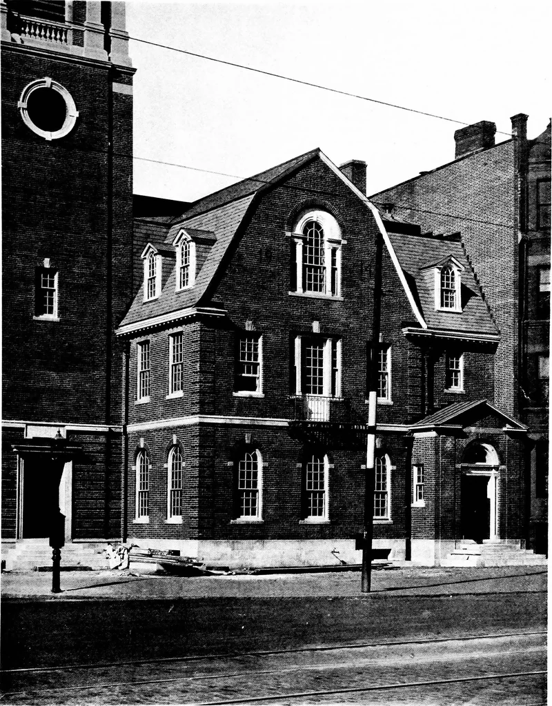An illustration from American churches ... A series of authoritative articles on designing, planning, heating, ventilating, lighting and general equipment of churches as demonstrated by the best practice in the United States, 1915, leaf 464