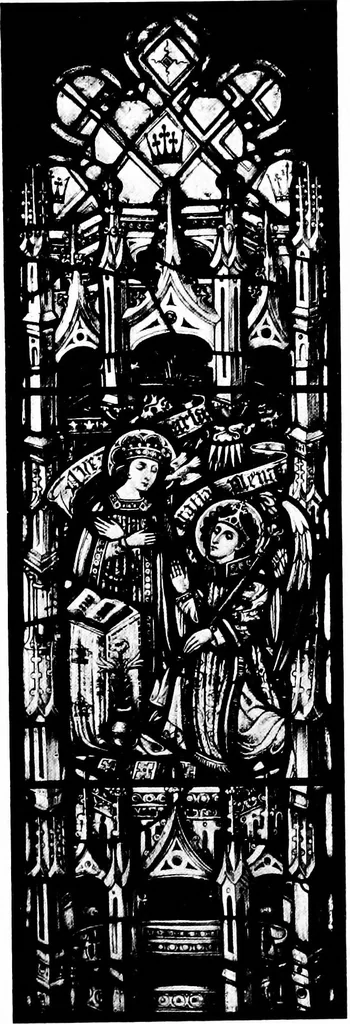An illustration from American churches ... A series of authoritative articles on designing, planning, heating, ventilating, lighting and general equipment of churches as demonstrated by the best practice in the United States, 1915, leaf 98