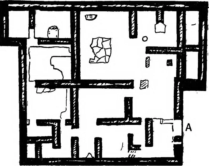 An illustration from The Greek house; its history and development from the Neolithic period to the Hellenistic age, 1916, leaf 169