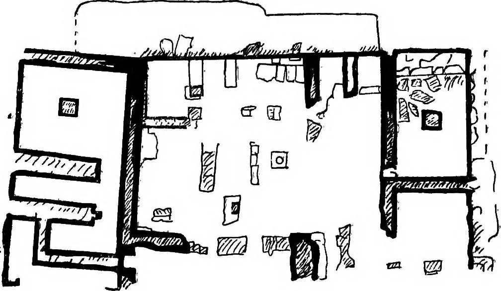 An illustration from The Greek house; its history and development from the Neolithic period to the Hellenistic age, 1916, leaf 169