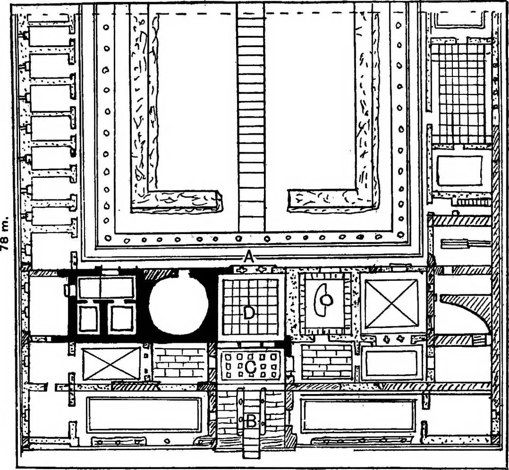 An illustration from The Greek house; its history and development from the Neolithic period to the Hellenistic age, 1916, leaf 242